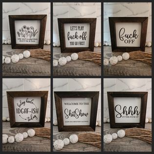 CRUDE FARMHOUSE SIGNS DIGITAL FILE- 6 STYLES- DIGITAL DOWNLOAD ONLY
