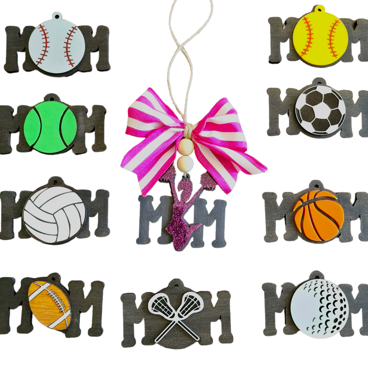 Sports Mom Bundle Car Charm - SVG ONLY