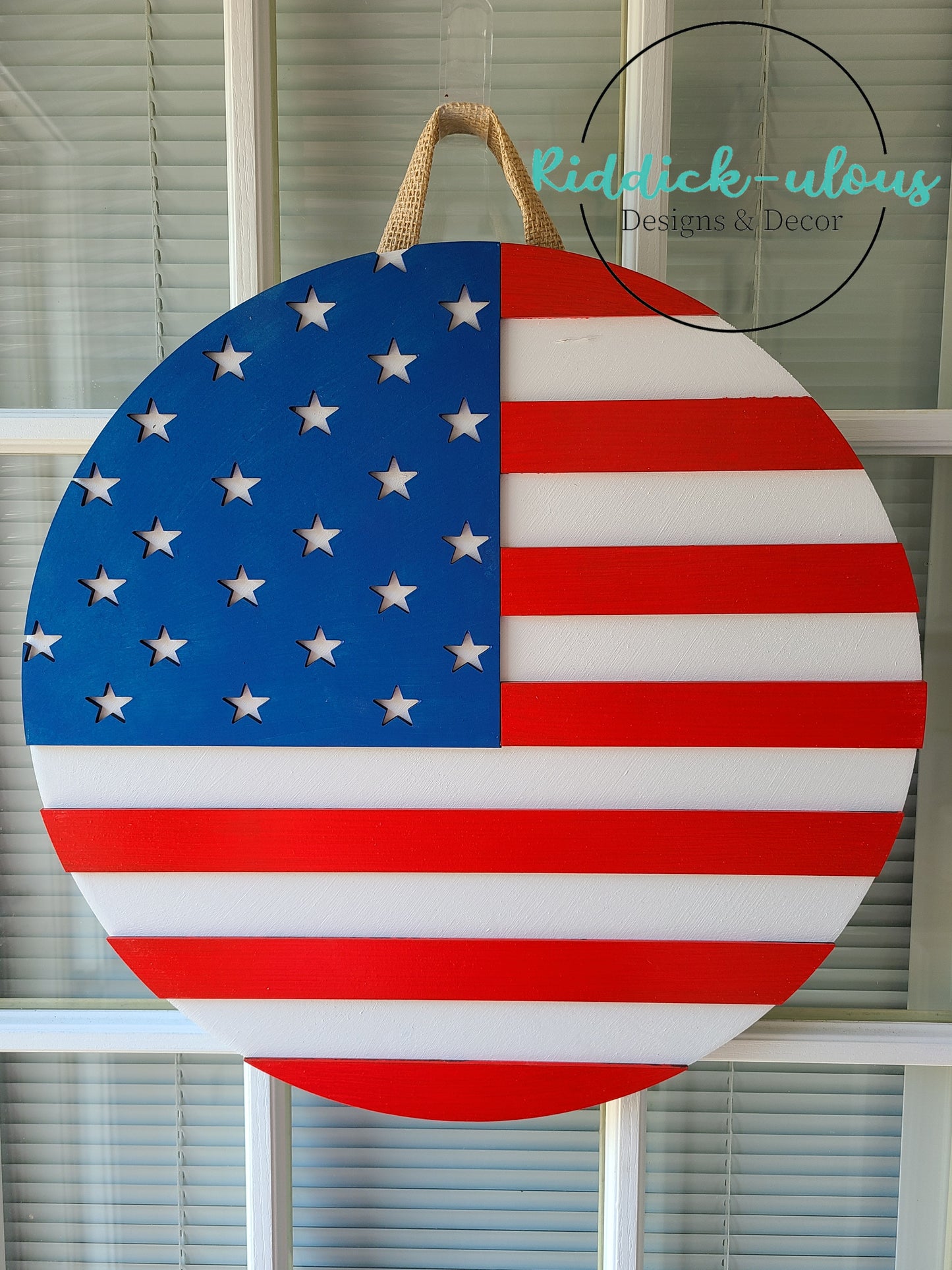 American Flag Door Hanger - SVG ONLY