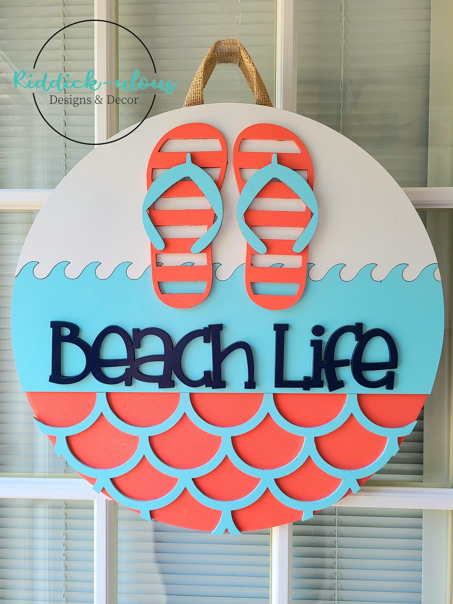 Beach Life Door Hanger SVG