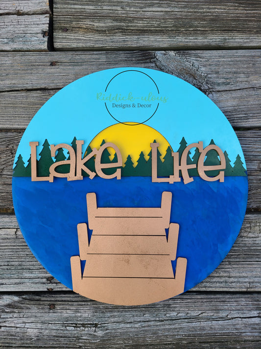 Lake life door sign SVG ONLY