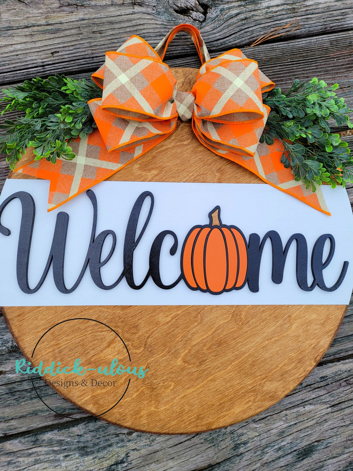 Pumpkin Welcome Door hanger - SVG ONLY