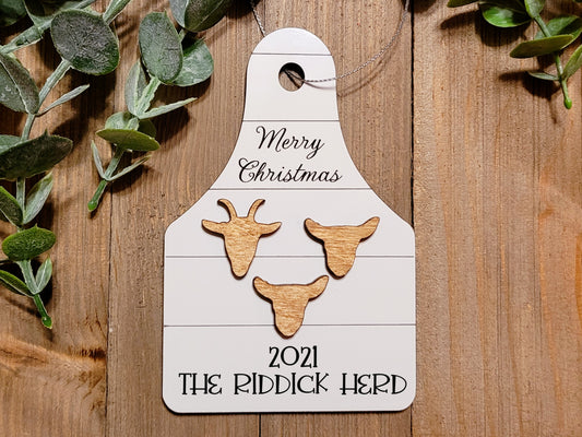 Goat Family Ornament - SVG ONLY