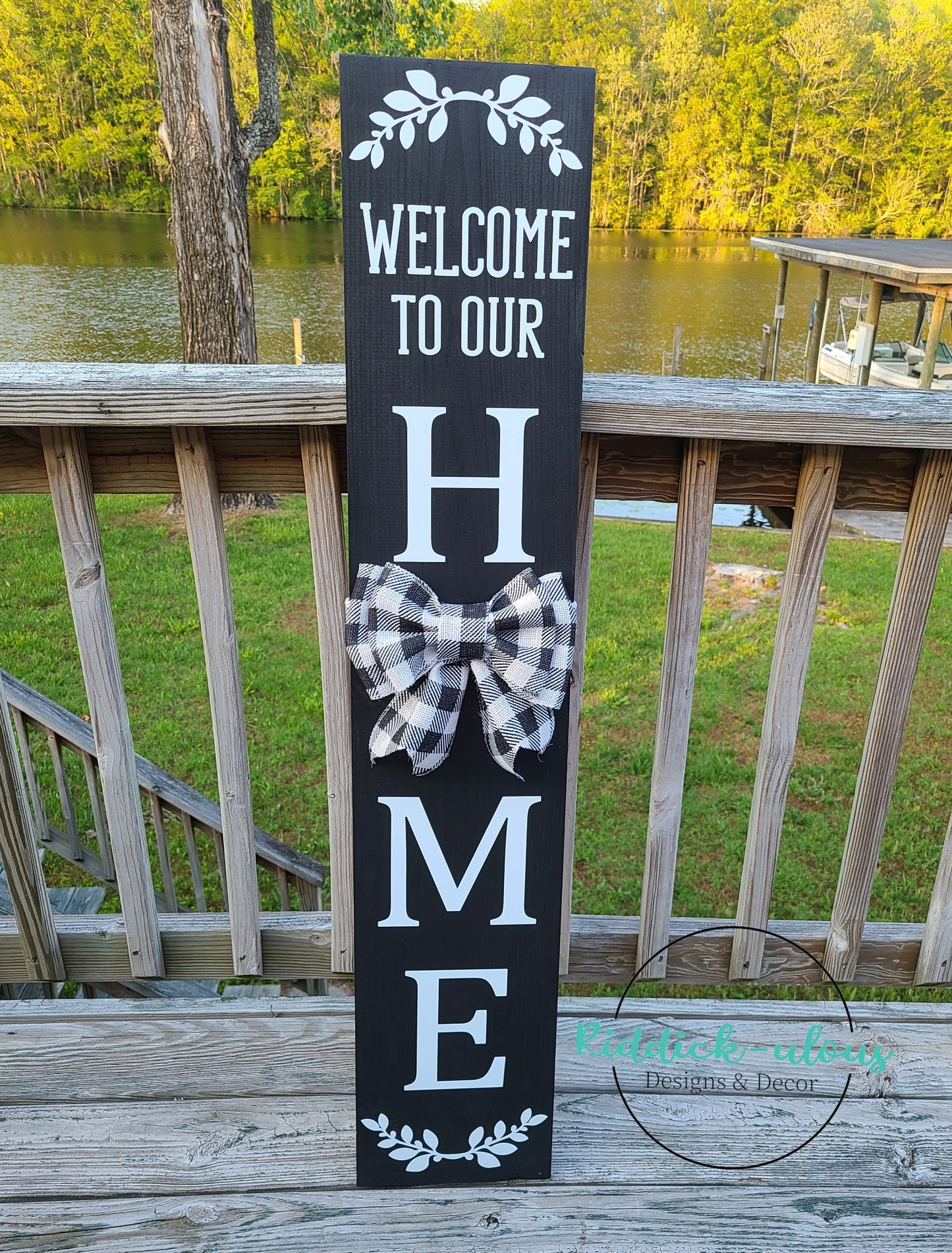 Welcome to our home Bow Porch Board - SVG ONLY