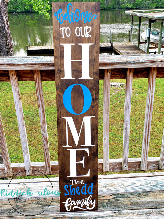 Welcome to our home family porch board- SVG ONLY